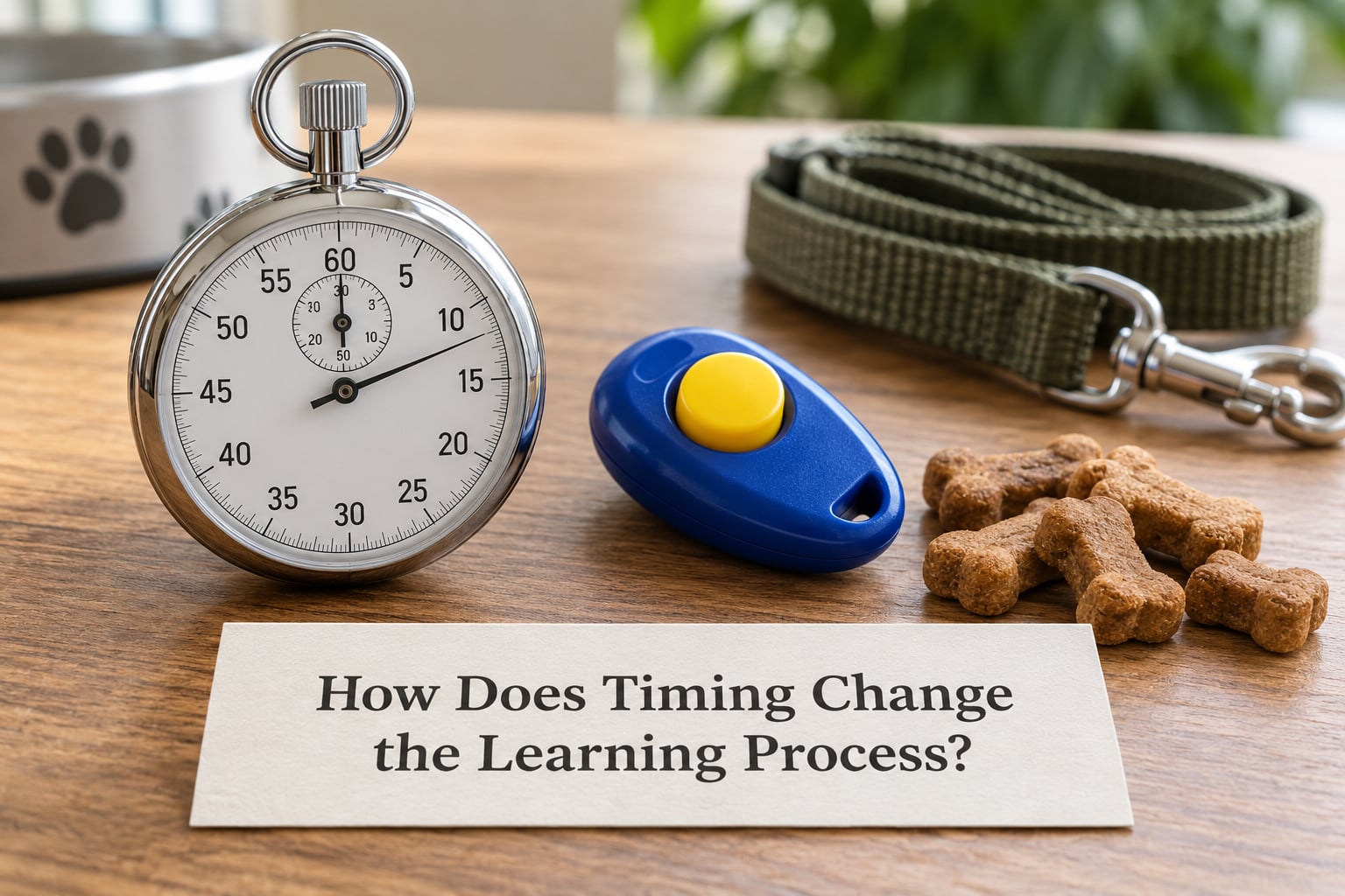 How Does Timing Change the Learning Process?