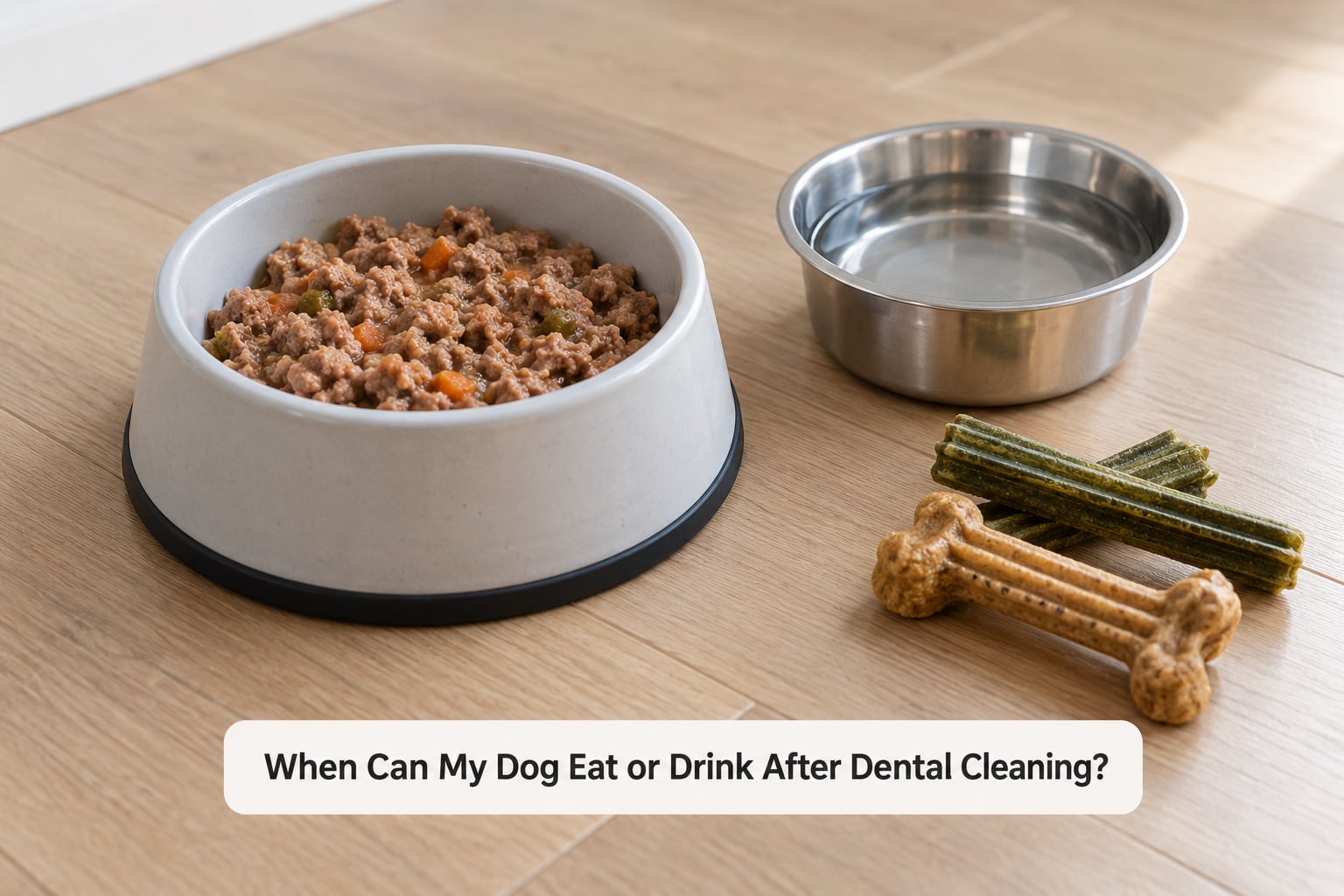 When Can My Dog Eat or Drink After Dental Cleaning?