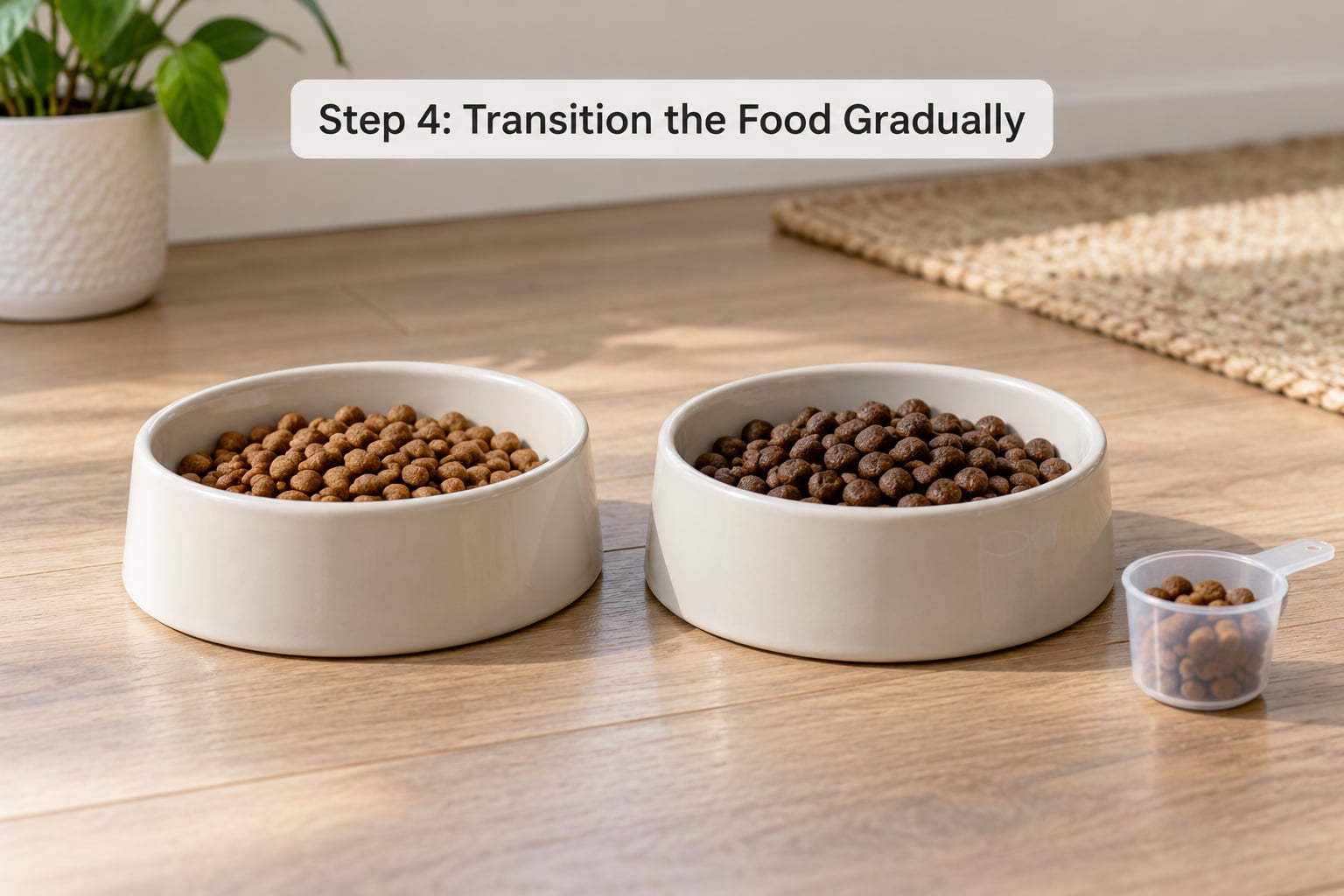 Step 4: Transition the Food Gradually