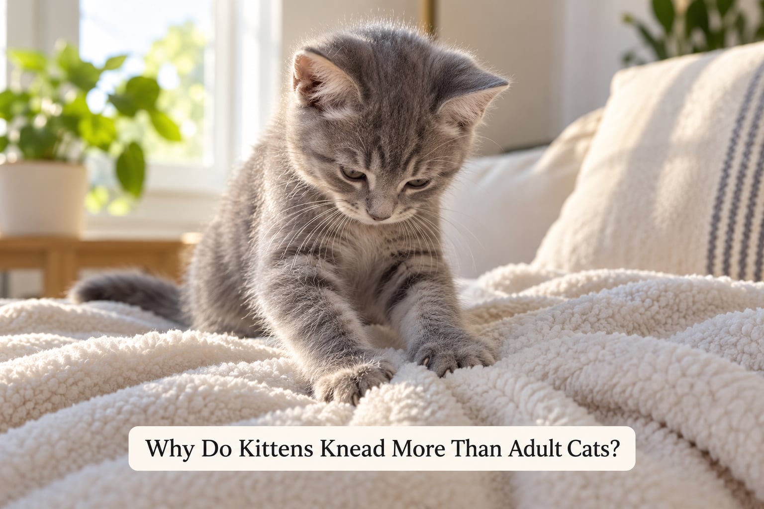 Why Do Kittens Knead More Than Adult Cats?