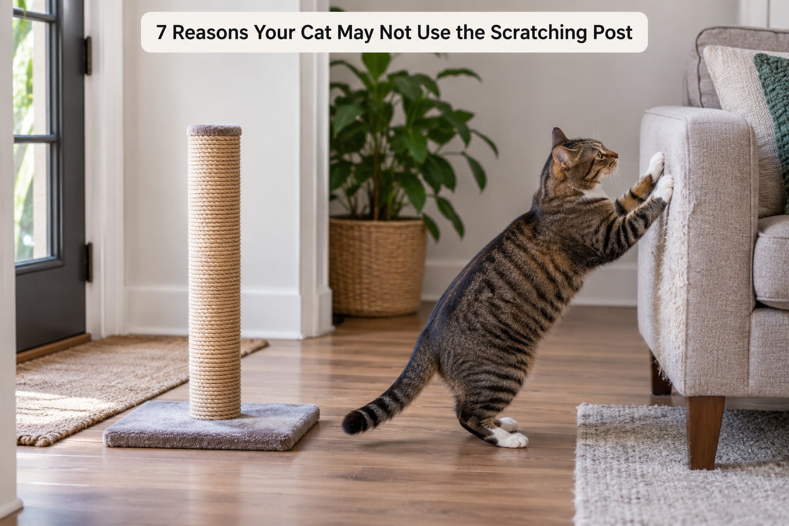 7 Reasons Your Cat May Not Use the Scratching Post