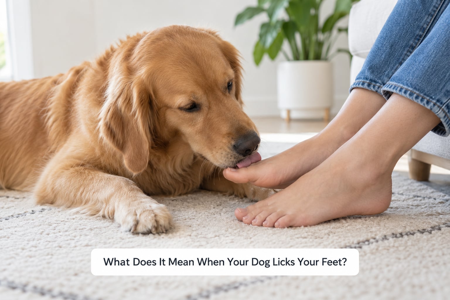 What Does It Mean When Your Dog Licks Your Feet?