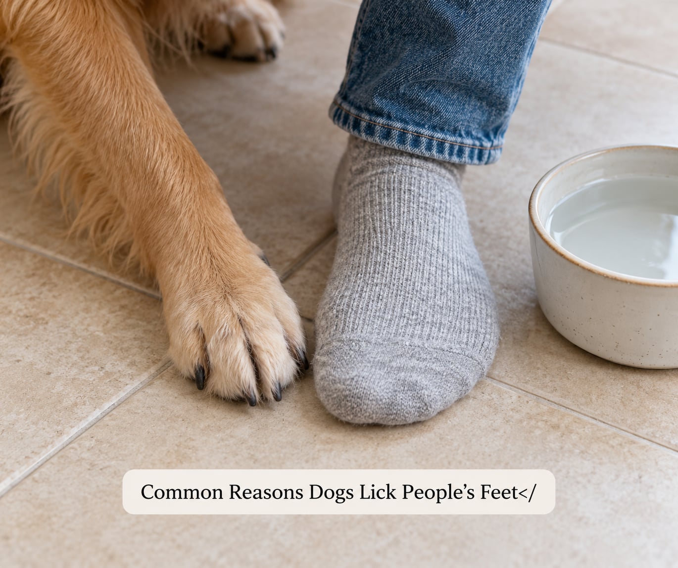 Common Reasons Dogs Lick People's Feet</