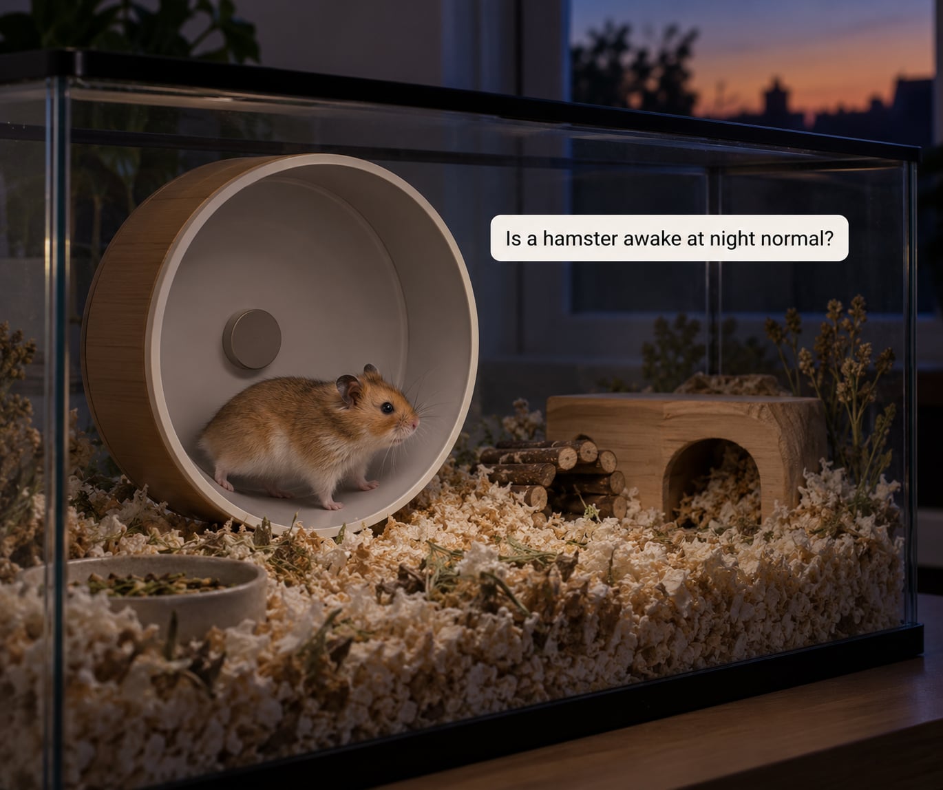 Is a hamster awake at night normal?