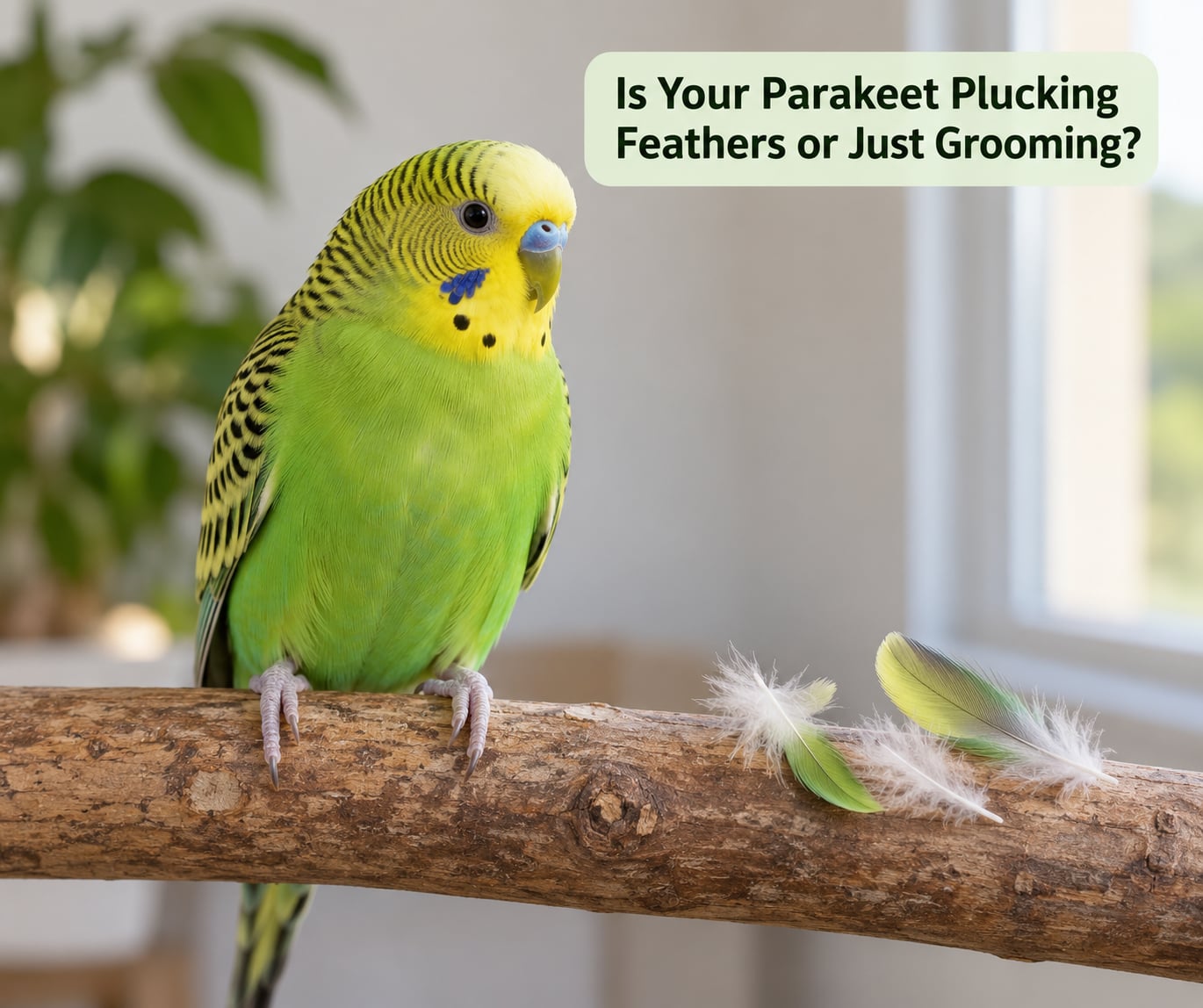 Is Your Parakeet Plucking Feathers or Just Grooming?